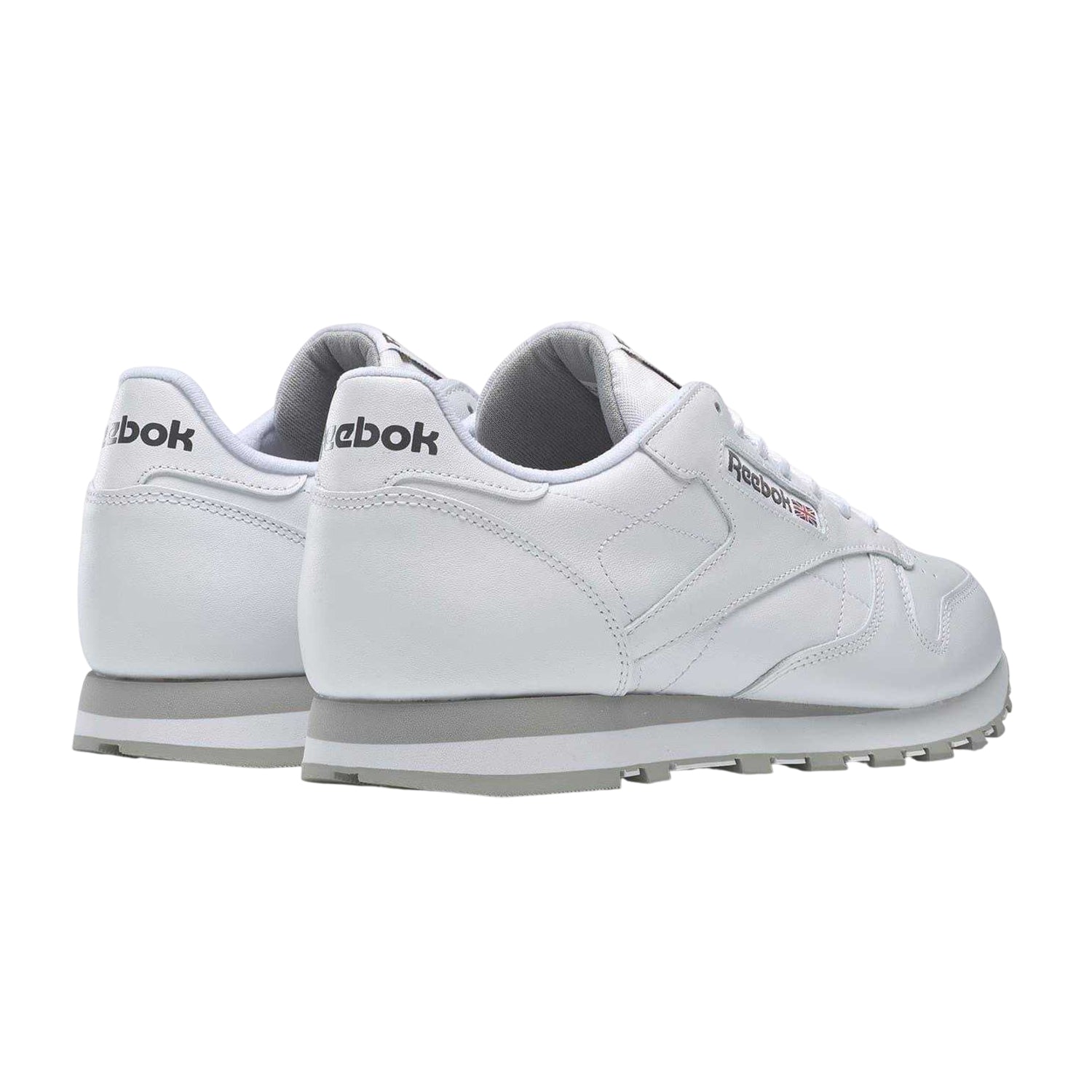White - Back - Reebok Mens Classic Leather Trainers
