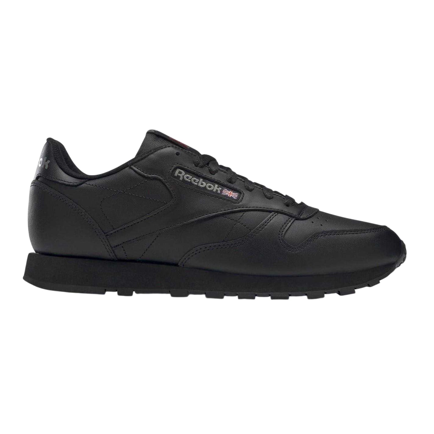 Black - Front - Reebok Mens Classic Leather Trainers