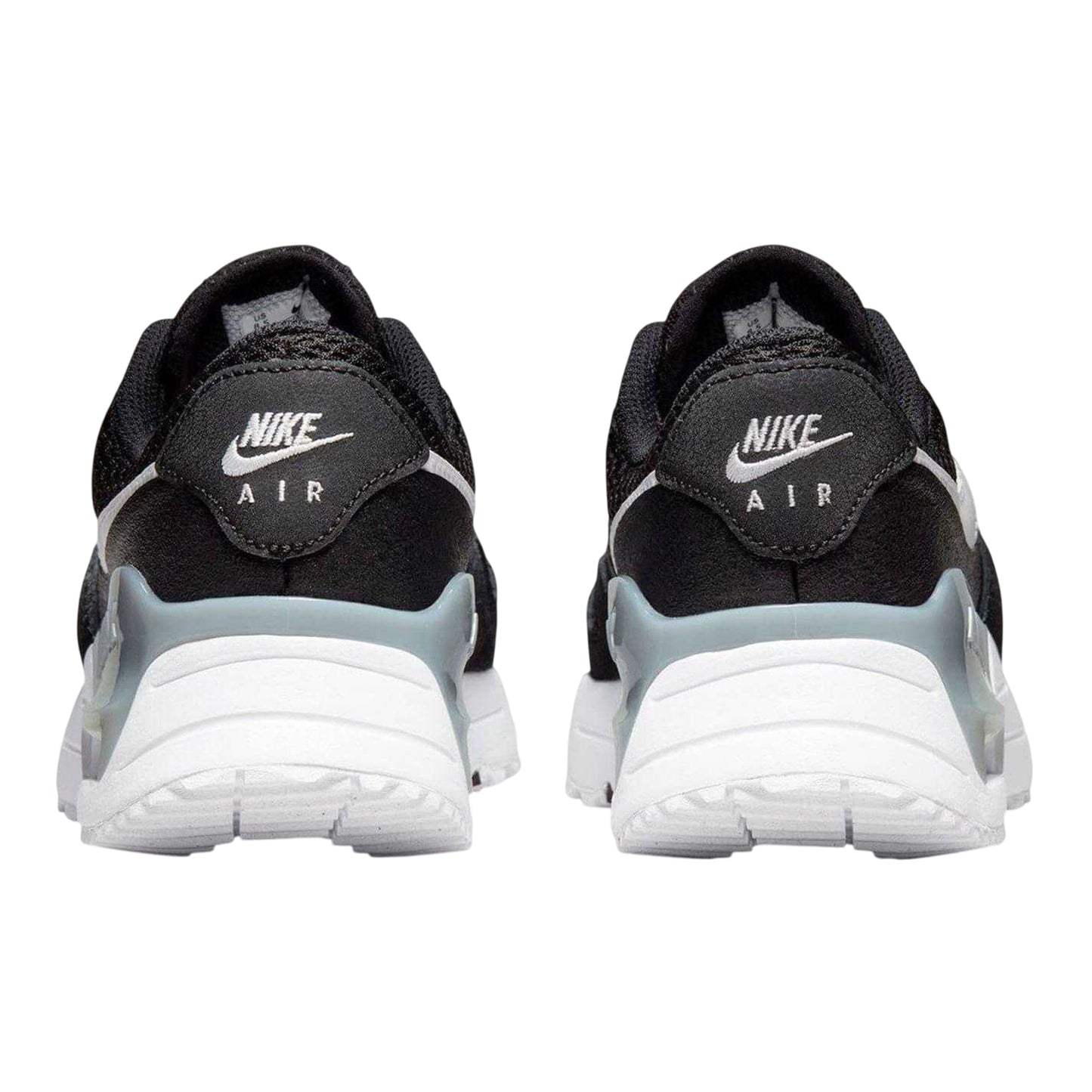 Black-White - Back - Nike Womens-Ladies Air Max Systm Mesh Trainers