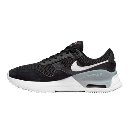Black-White - Side - Nike Womens-Ladies Air Max Systm Mesh Trainers