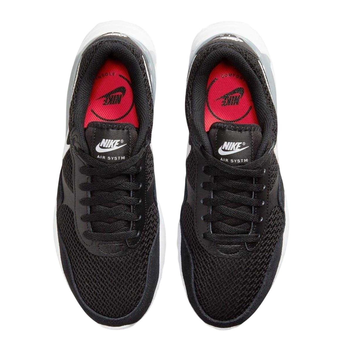 Black-White - Lifestyle - Nike Womens-Ladies Air Max Systm Mesh Trainers