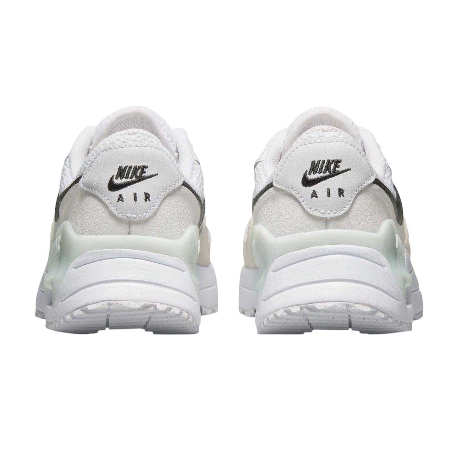White-Black - Back - Nike Womens-Ladies Air Max Systm Mesh Trainers