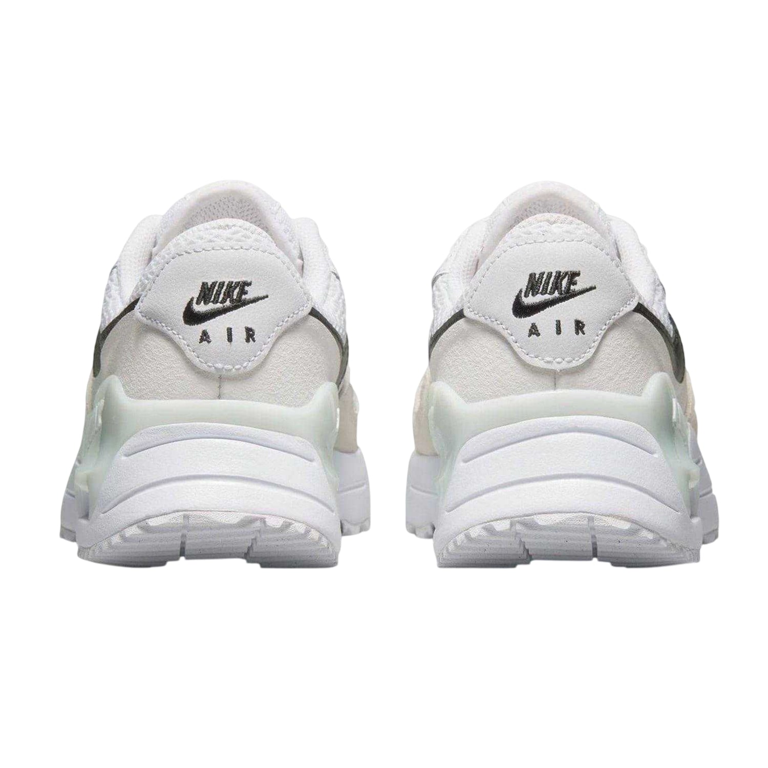 White-Black - Back - Nike Womens-Ladies Air Max Systm Mesh Trainers