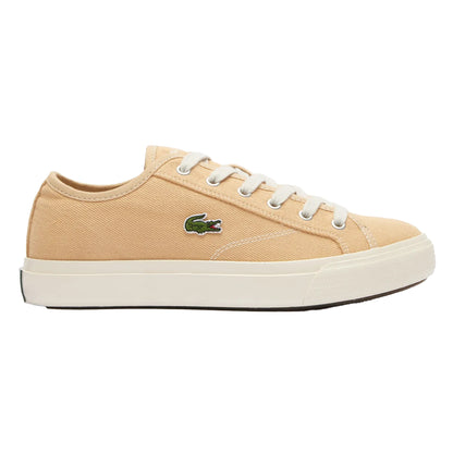 Brown - Front - Lacoste Mens Backcourt Leather Trainers