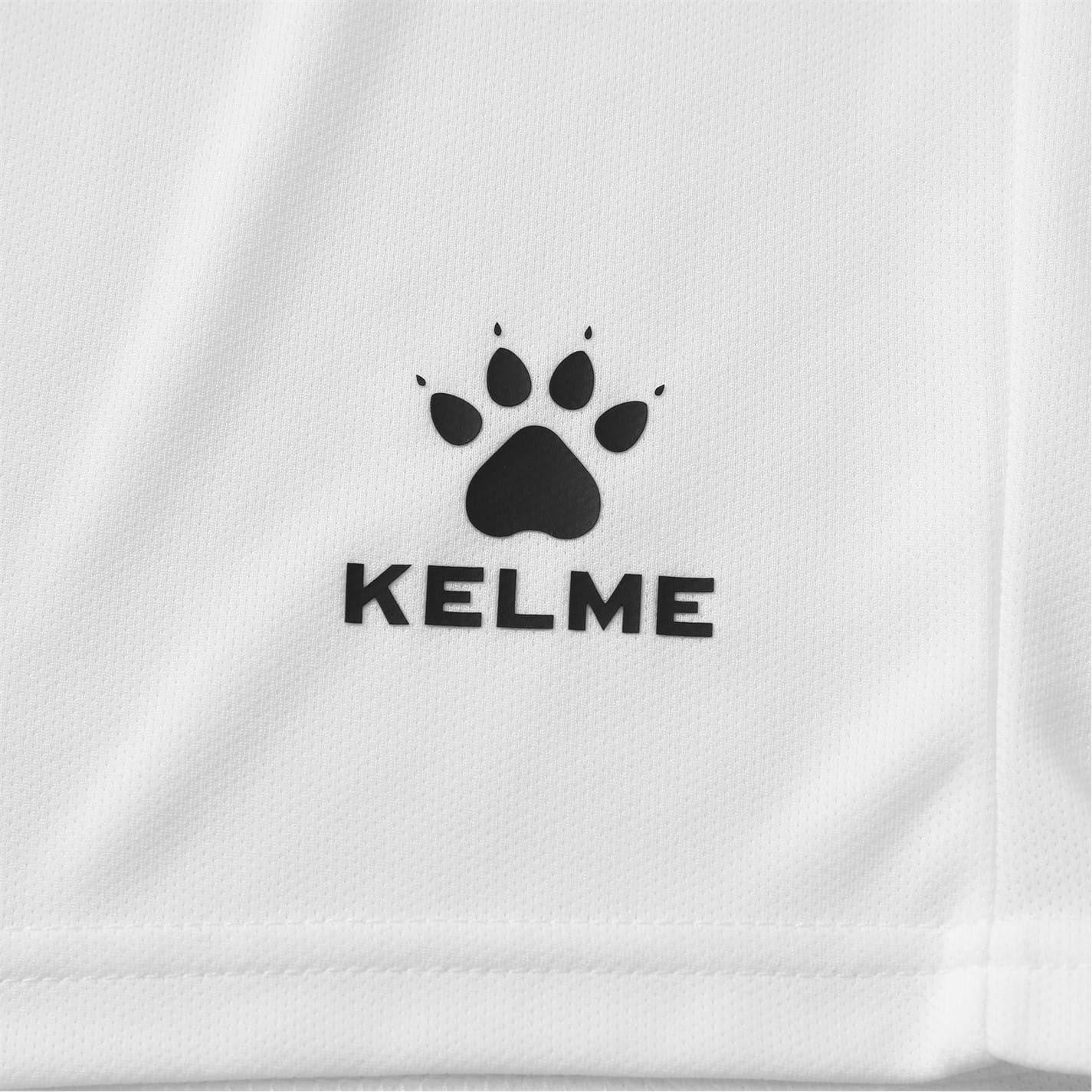 White - Side - Kelme Childrens-Kids Football Shorts