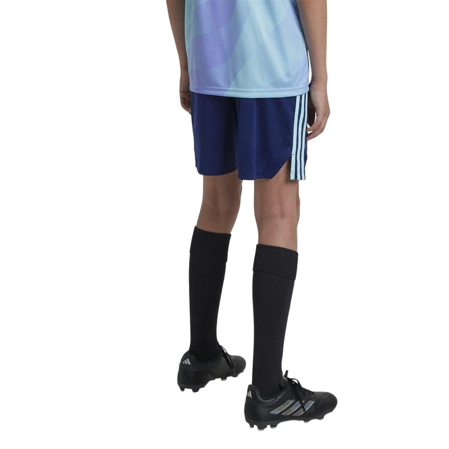 Blue - Back - Adidas Childrens-Kids Third Arsenal FC Football Shorts