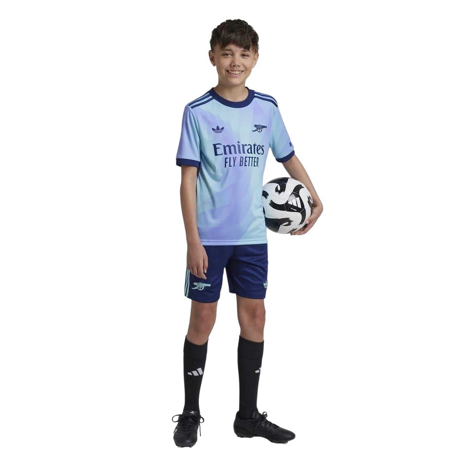Blue - Lifestyle - Adidas Childrens-Kids Third Arsenal FC Football Shorts