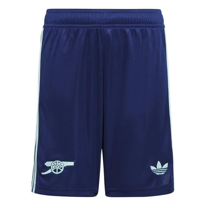 Blue - Front - Adidas Childrens-Kids Third Arsenal FC Football Shorts
