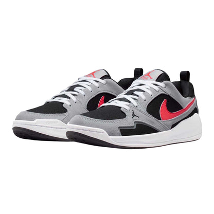 Black-Red-Grey - Side - Air Mens CMFT Era Leather Basketball Shoes