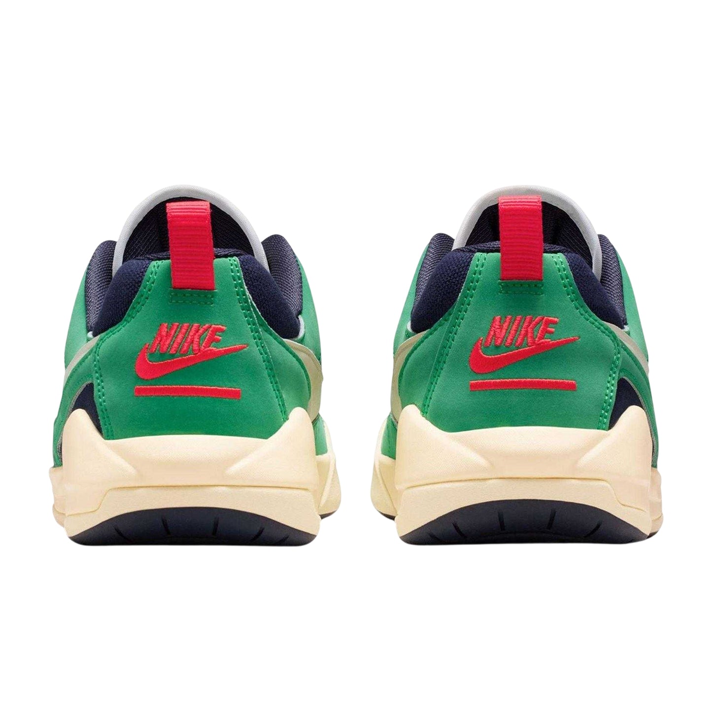 Navy-Green - Back - Air Mens CMFT Era Leather Basketball Shoes