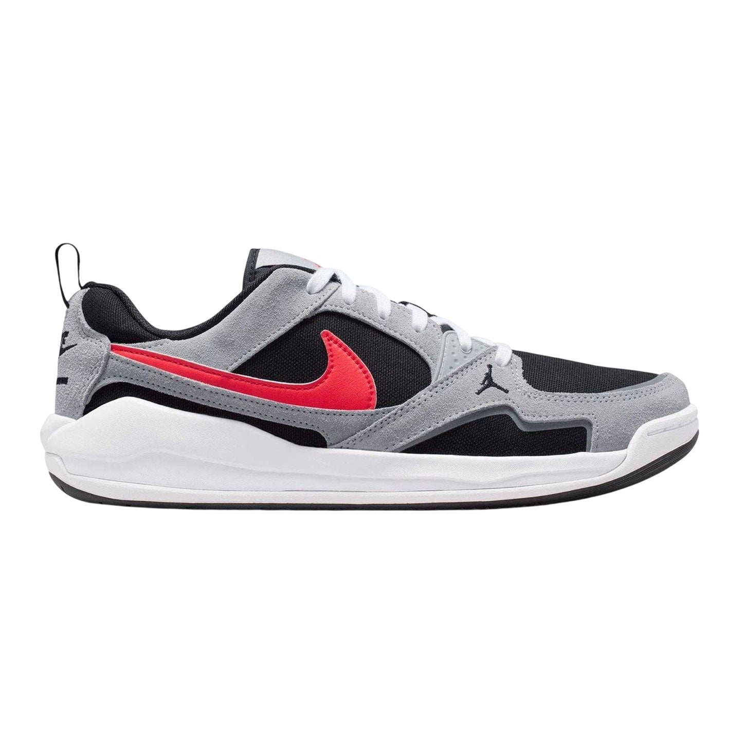 Black-Red-Grey - Front - Air Mens CMFT Era Leather Basketball Shoes