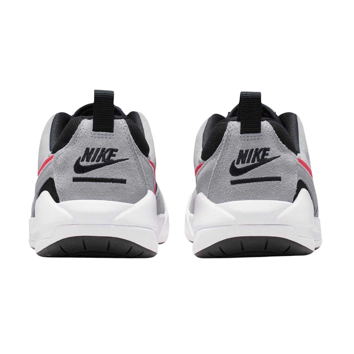 Black-Red-Grey - Back - Air Mens CMFT Era Leather Basketball Shoes