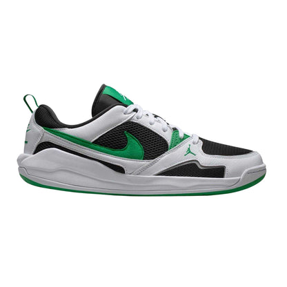 Black-Green-White - Front - Air Mens CMFT Era Leather Basketball Shoes