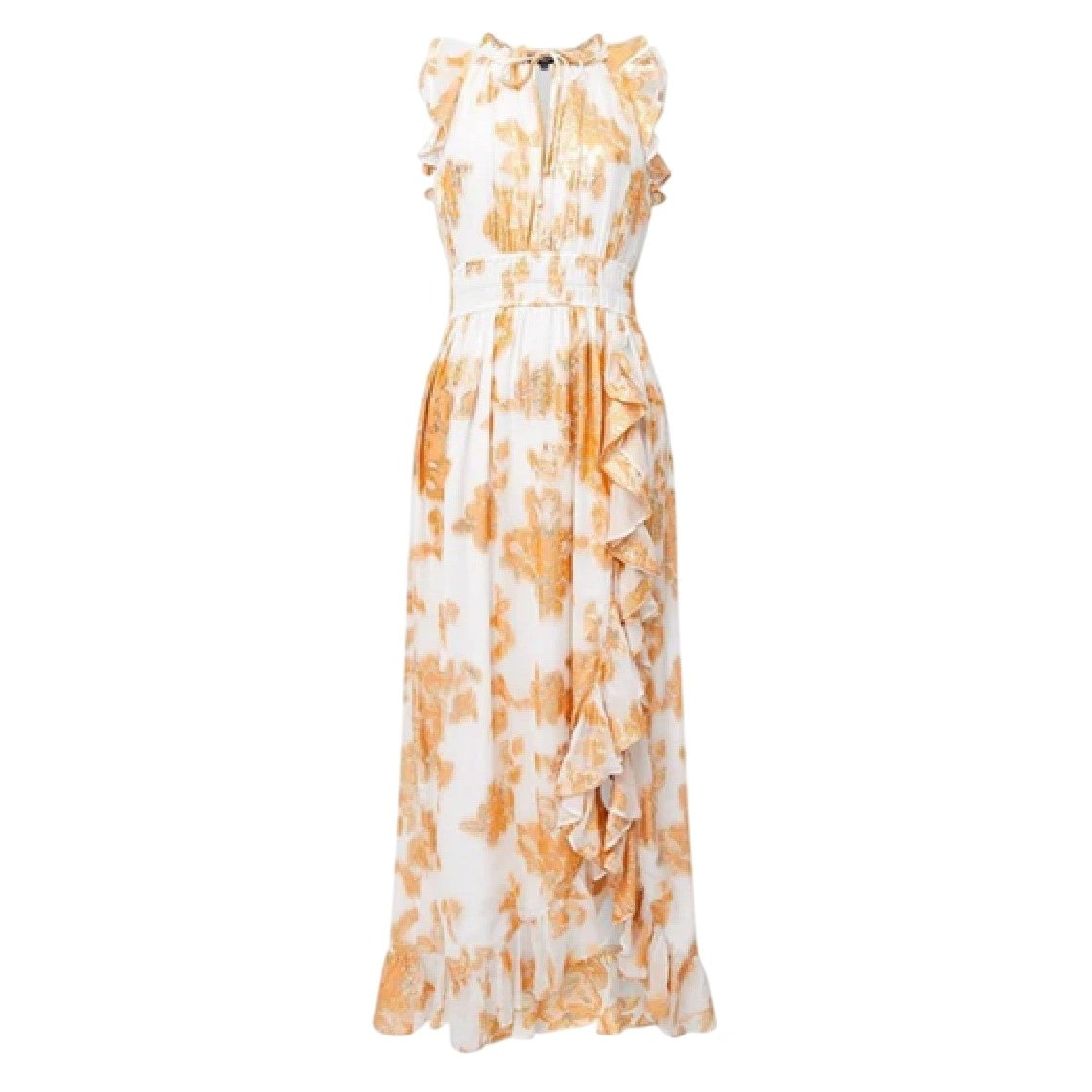 Ballet Pink - Front - French Connection Womens-Ladies Elko Keyhole Maxi Dress