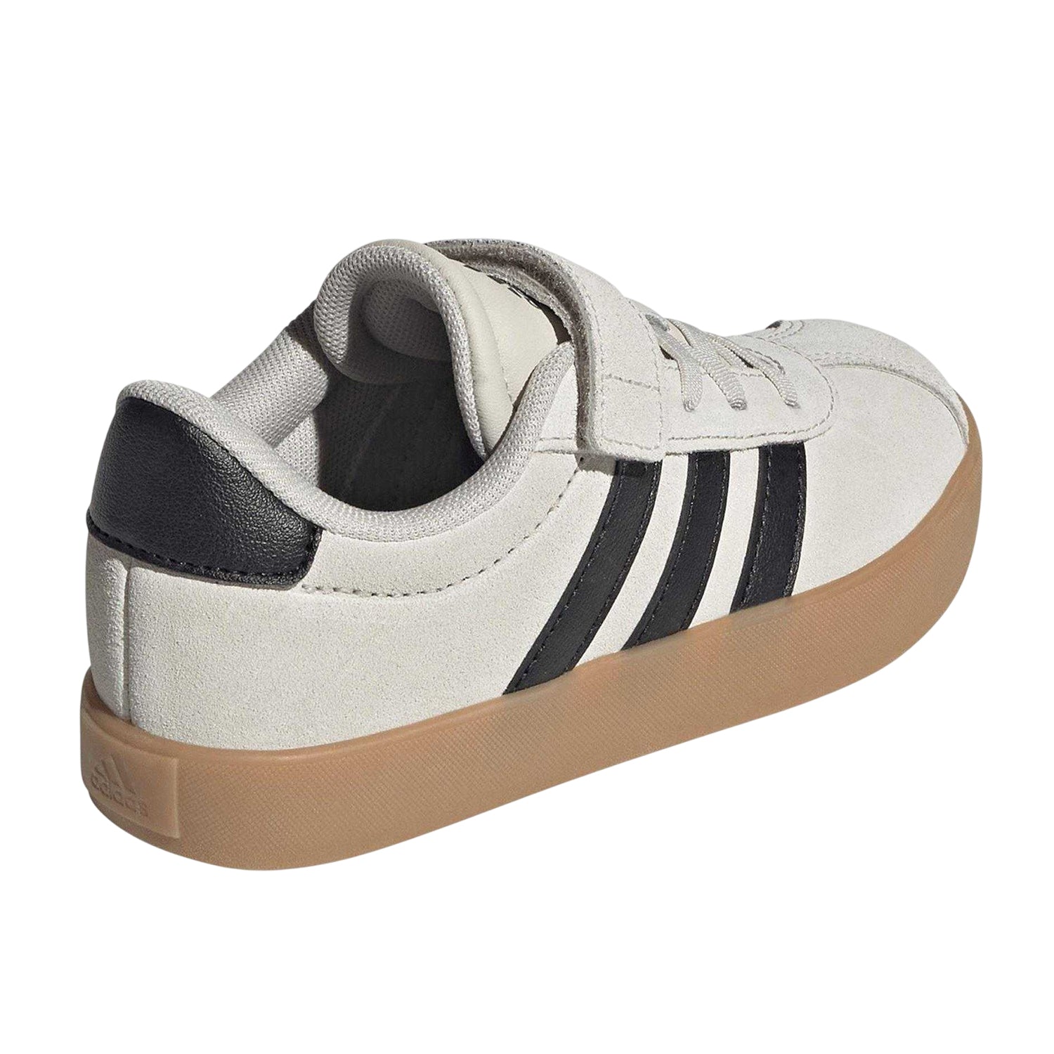 Alumina - Back - Adidas Childrens-Kids VL Court 3.0 Suede Trainers