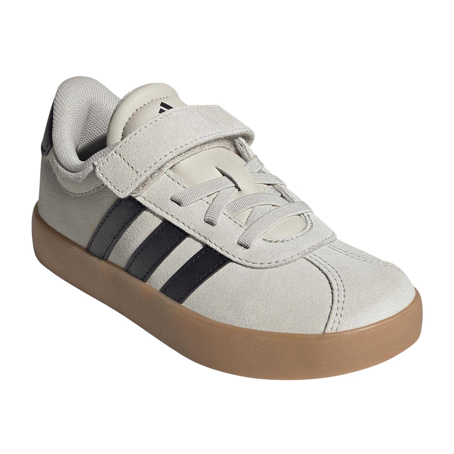 Alumina - Side - Adidas Childrens-Kids VL Court 3.0 Suede Trainers