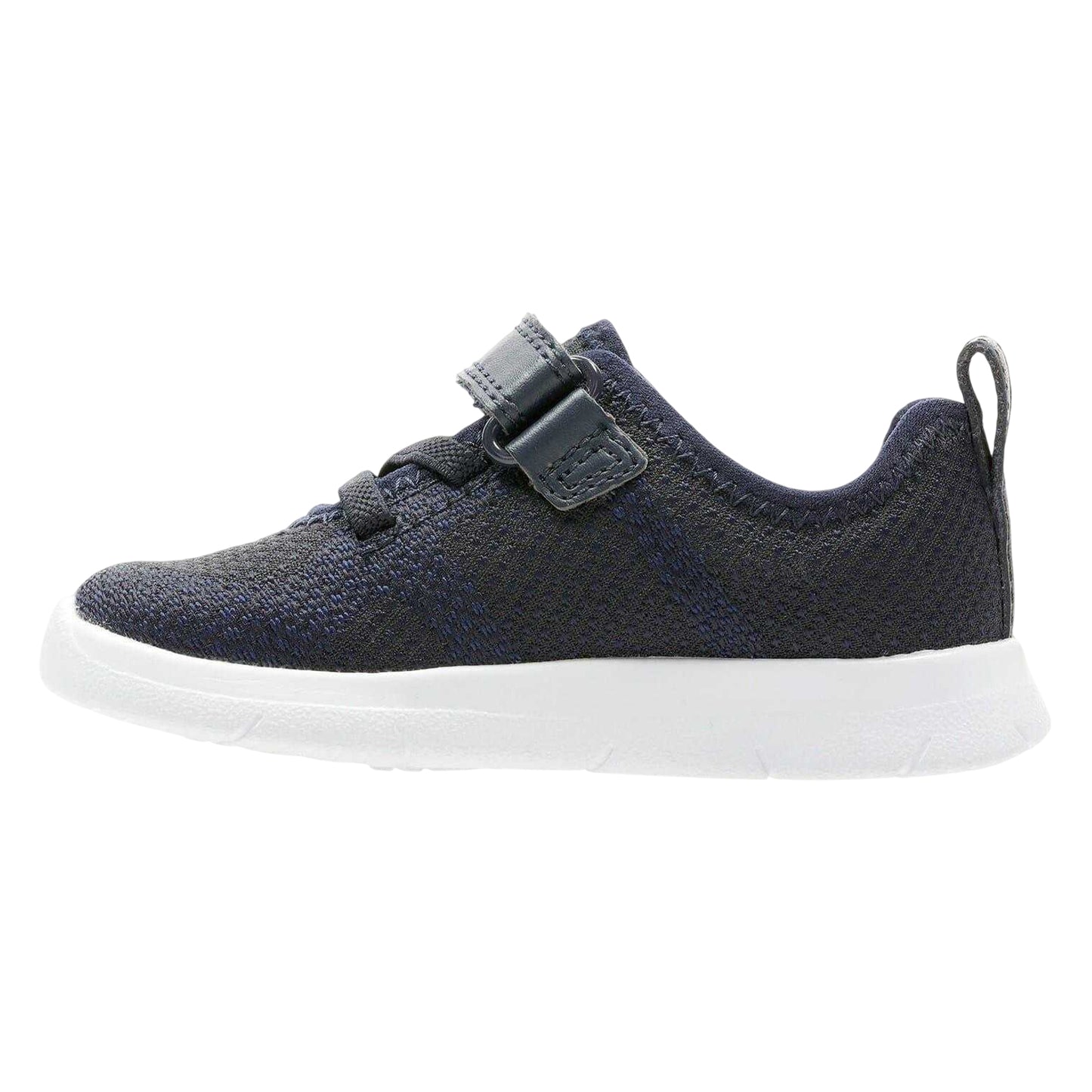 Navy - Back - Clarks Baby Ath Flux Flat Trainers