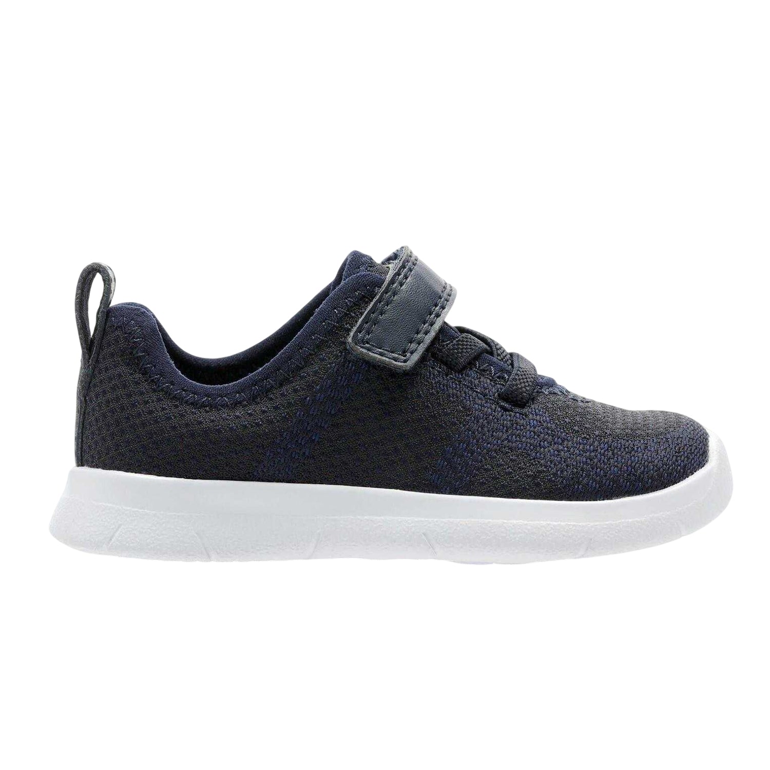 Navy - Front - Clarks Baby Ath Flux Flat Trainers