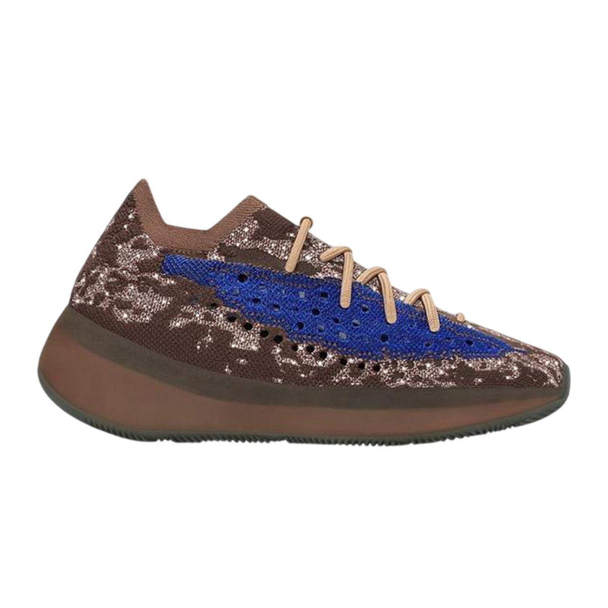 Azure-Reflective - Front - Yeezy Childrens-Kids Boost 380 Trainers