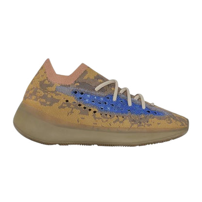 Blue-Oat - Front - Yeezy Childrens-Kids Boost 380 Trainers