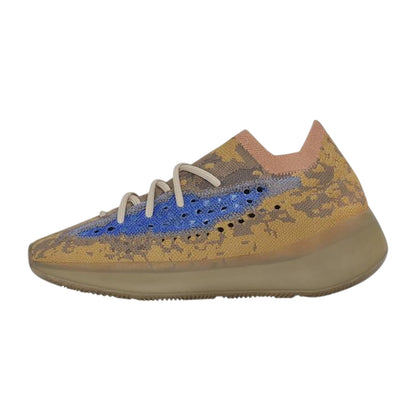 Blue-Oat - Back - Yeezy Childrens-Kids Boost 380 Trainers