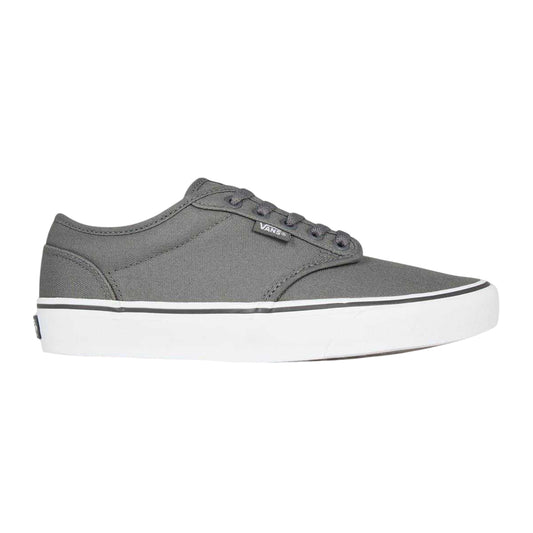 Pewter-White - Front - Vans Mens Atwood Canvas Trainers