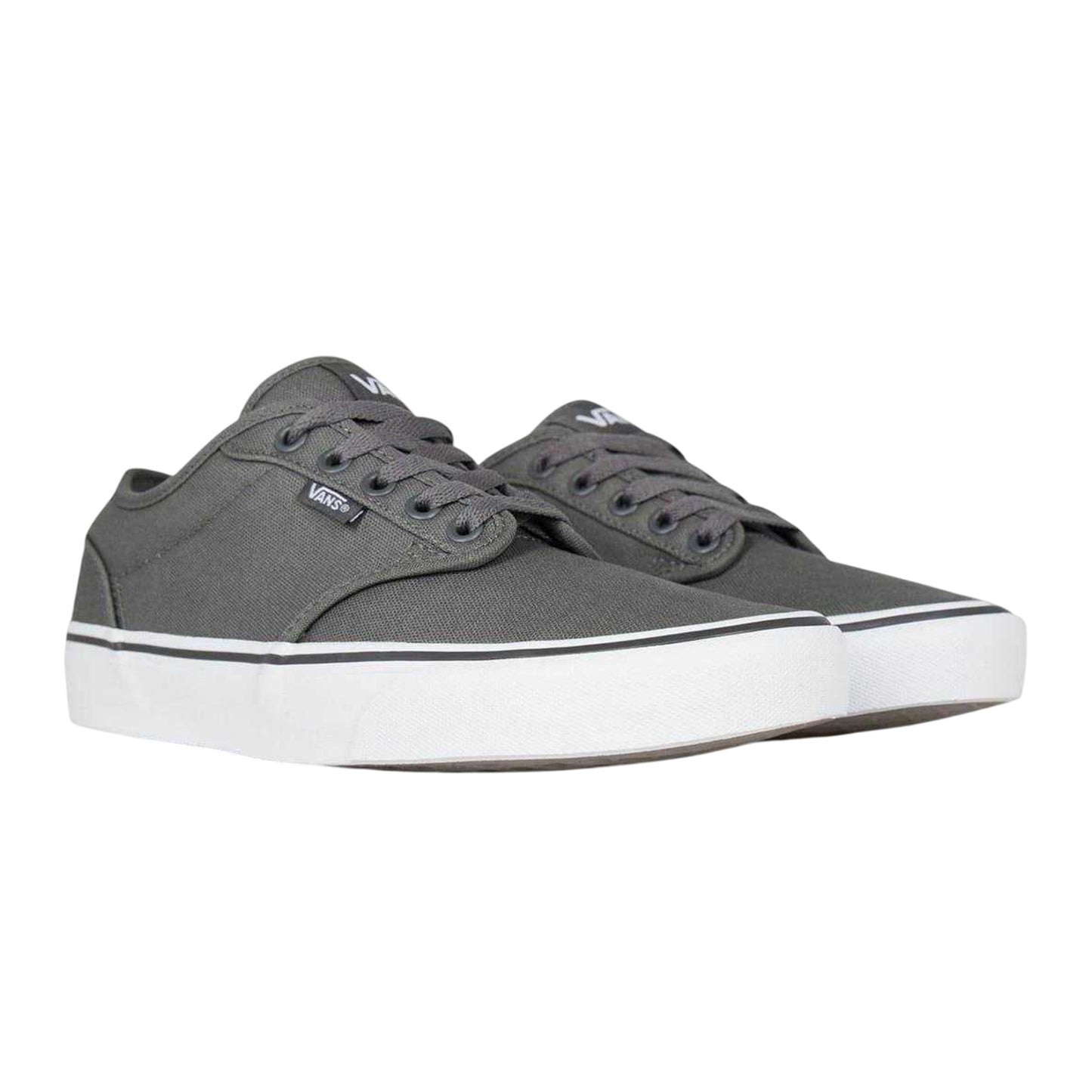 Pewter-White - Lifestyle - Vans Mens Atwood Canvas Trainers