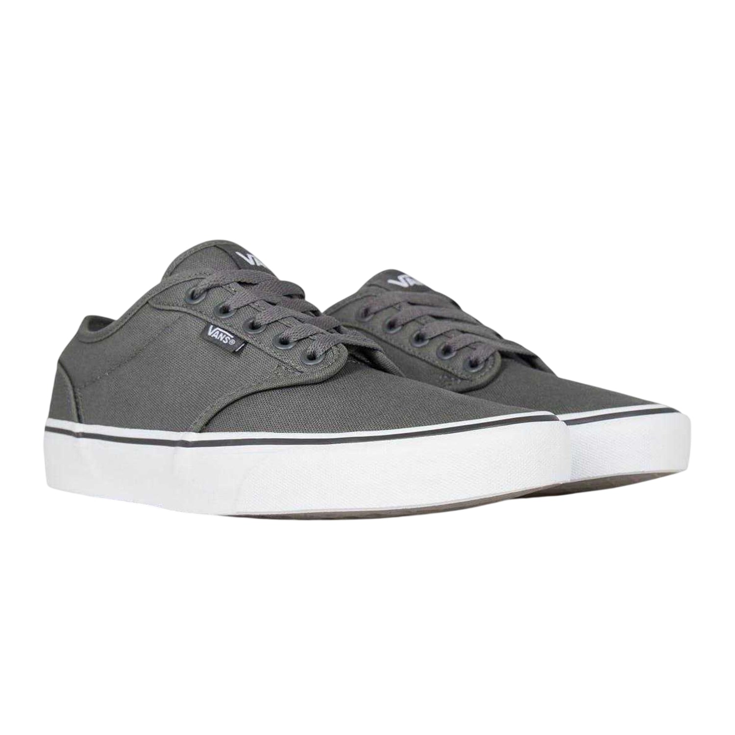 Pewter-White - Lifestyle - Vans Mens Atwood Canvas Trainers