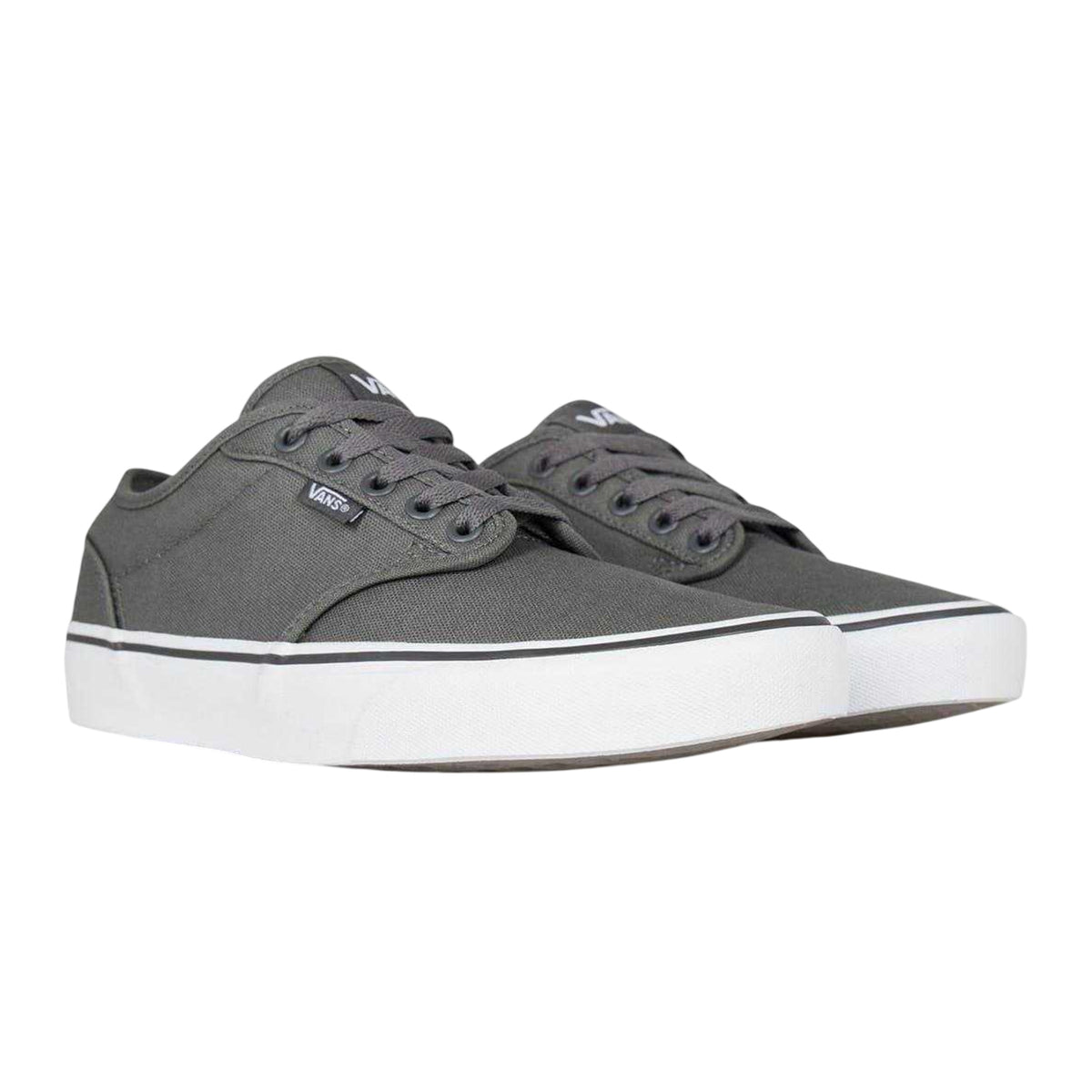 Pewter-White - Lifestyle - Vans Mens Atwood Canvas Trainers