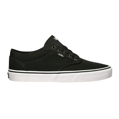 Black-White - Front - Vans Mens Atwood Canvas Trainers