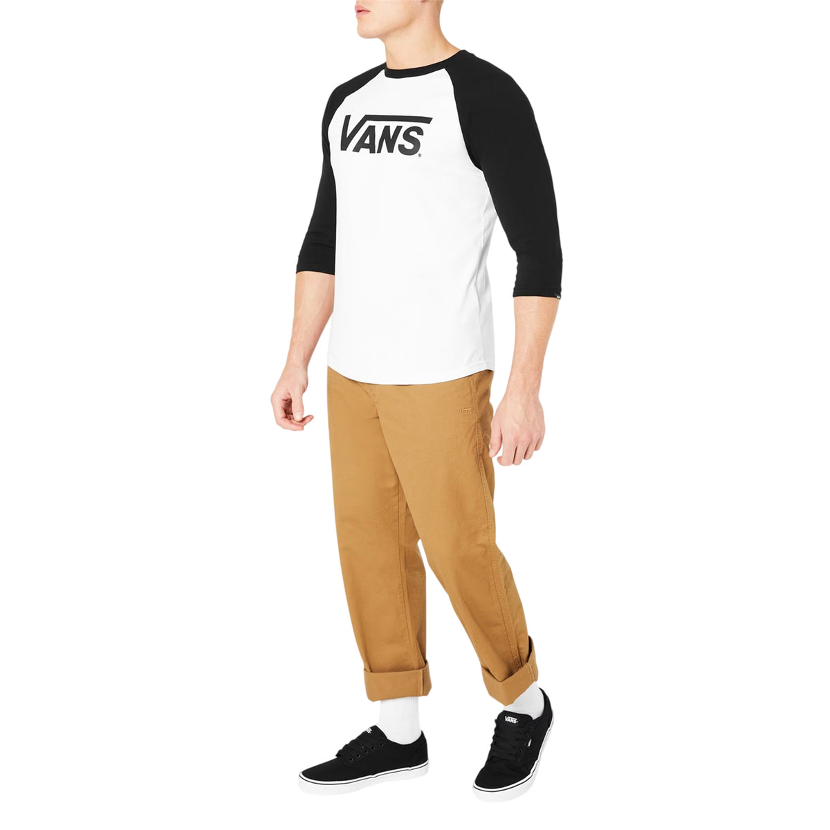 Black-White - Back - Vans Mens Atwood Canvas Trainers