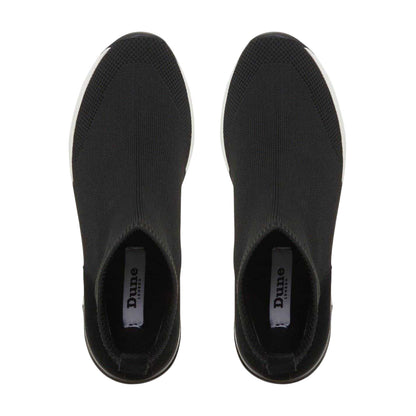 Black - Lifestyle - Dune London Womens-Ladies Engel Suede Wedge Trainers