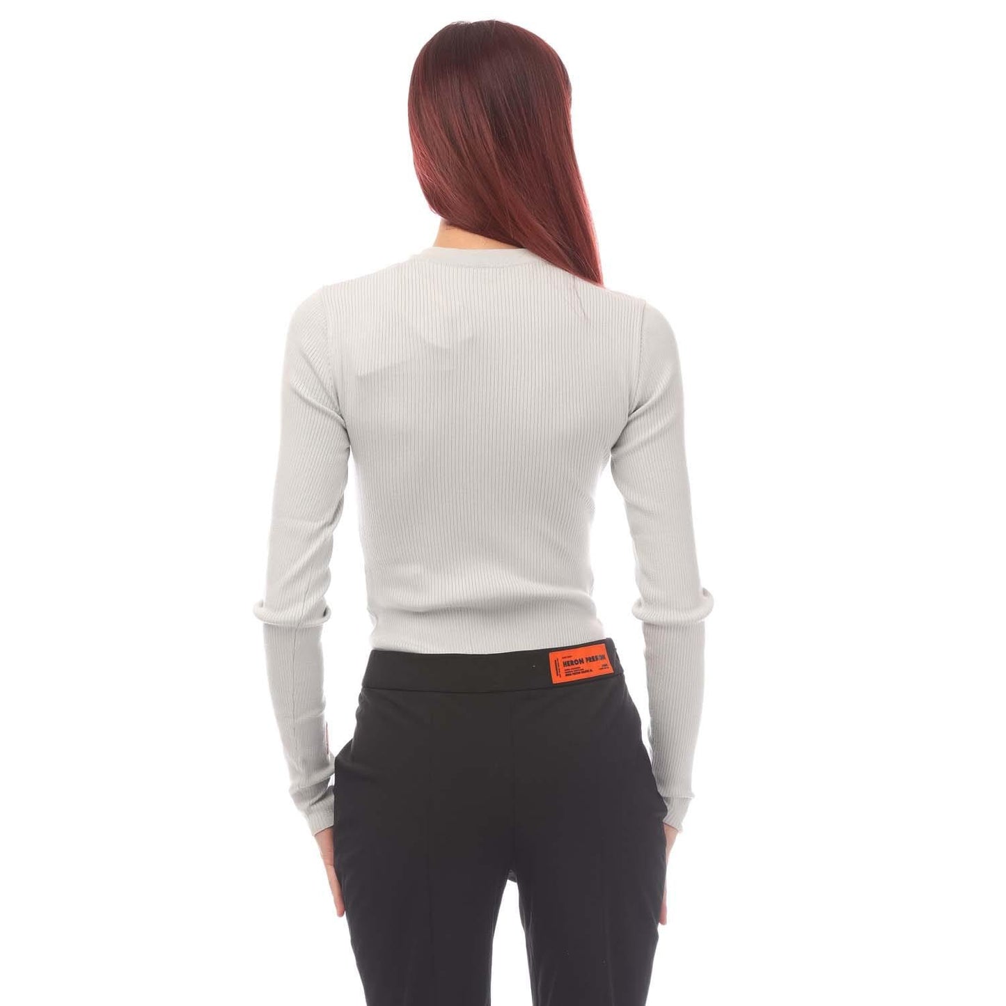 Light Blue - Back - Heron Preston Womens-Ladies Knitted Bodysuit