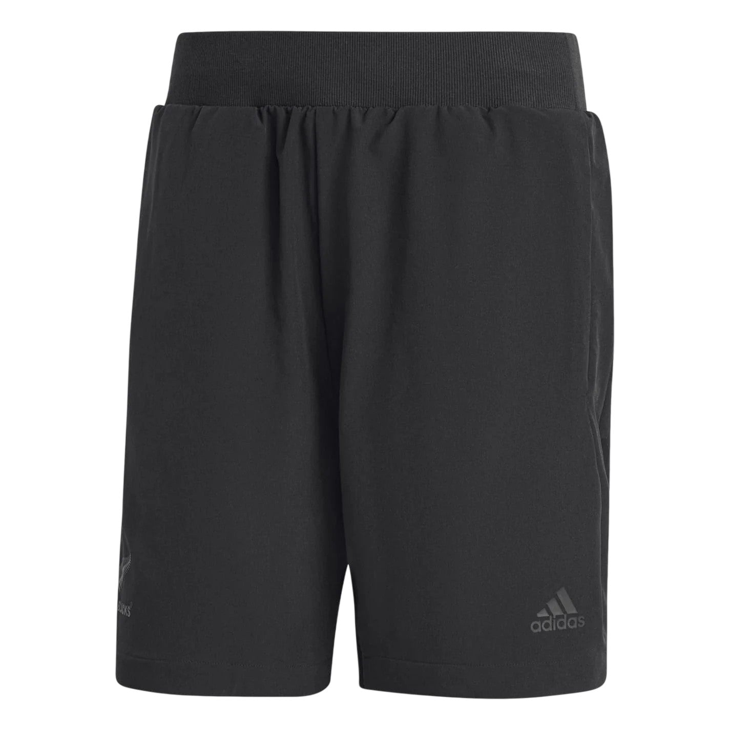 Black - Front - Adidas Mens 2024 Woven New Zealand All Blacks Shorts