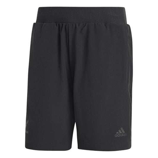 Black - Front - Adidas Mens 2024 Woven New Zealand All Blacks Shorts