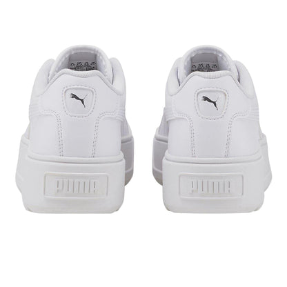 White - Back - Puma Womens-Ladies Karmen Leather Trainers