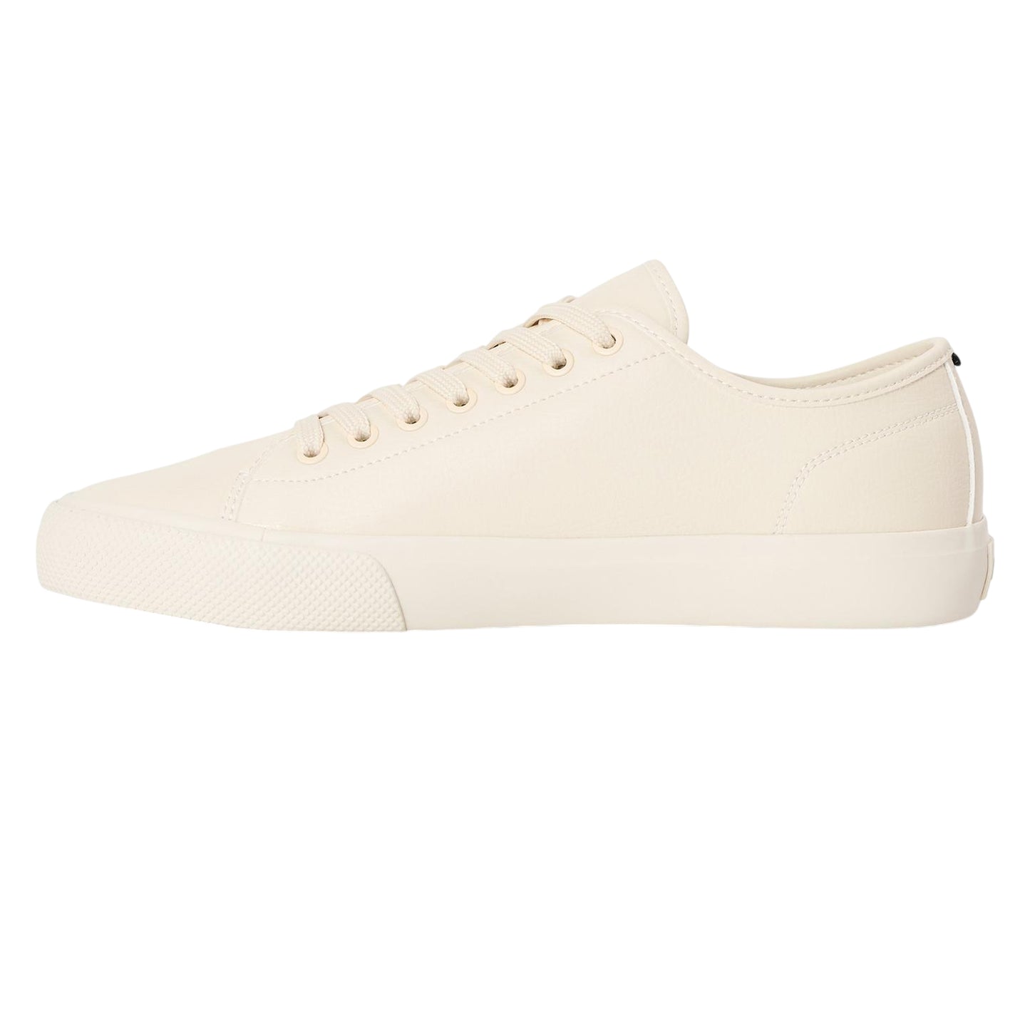 Light Beige - Back - Boss Mens Profile Leather Low Sport Trainers