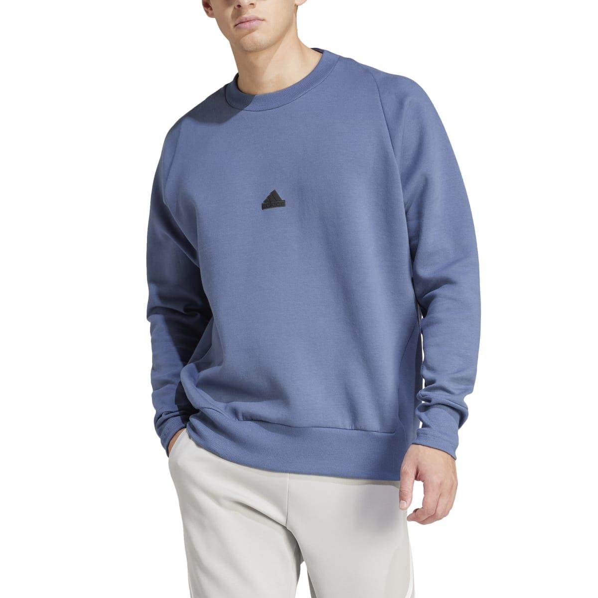 Blue - Side - Adidas Unisex Adult Z.N.E. Premium Sweatshirt