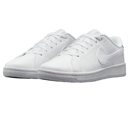 White - Pack Shot - Nike Womens-Ladies Court Royale 2 Trainers