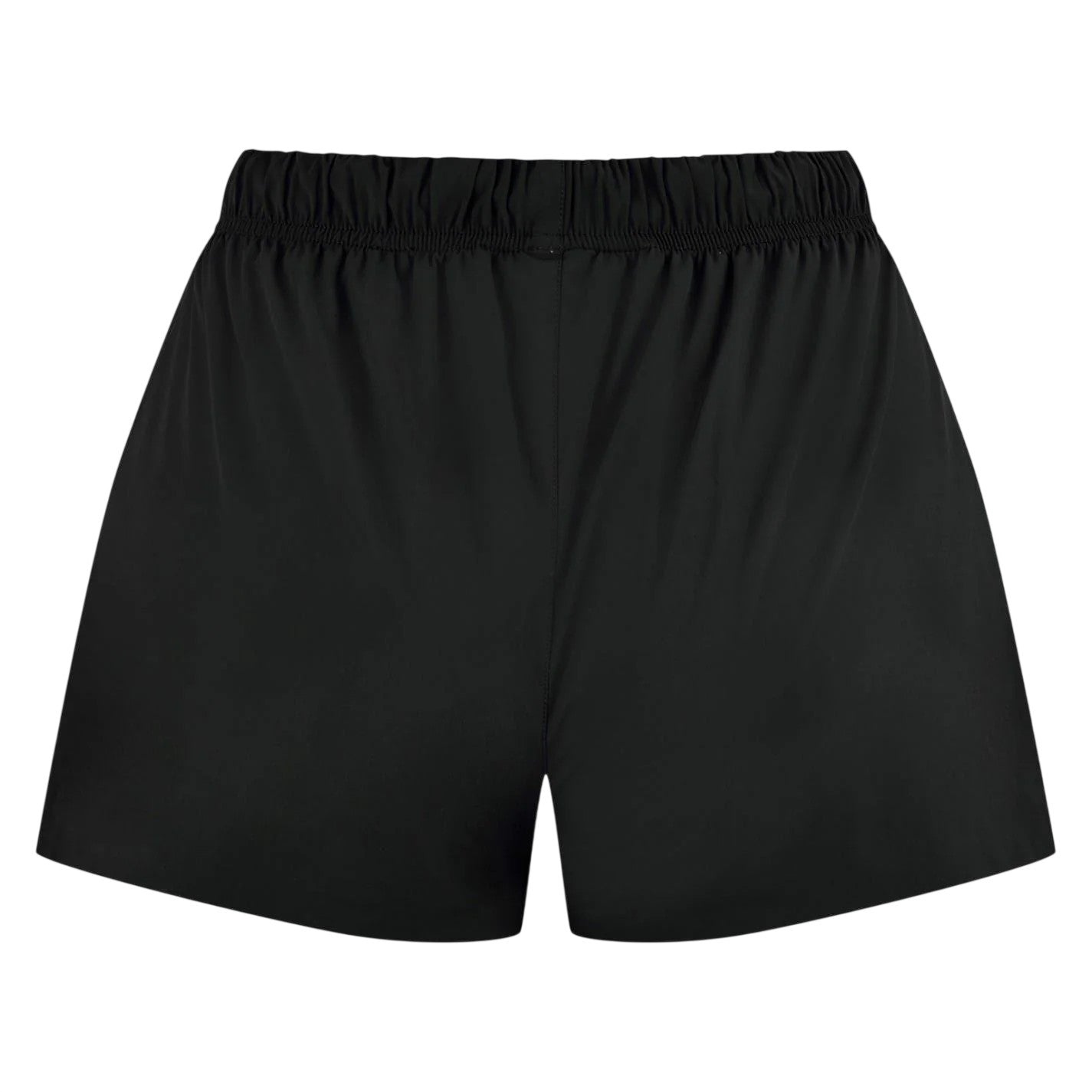 Black - Back - Fear Of God Essentials Womens-Ladies Logo Running Shorts