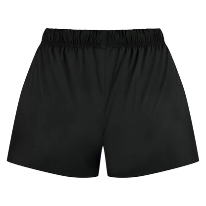 Black - Back - Fear Of God Essentials Womens-Ladies Logo Running Shorts