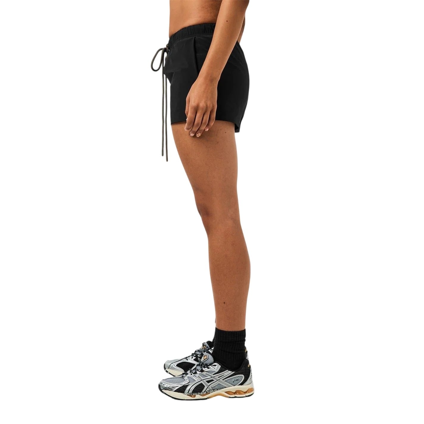 Black - Lifestyle - Fear Of God Essentials Womens-Ladies Logo Running Shorts