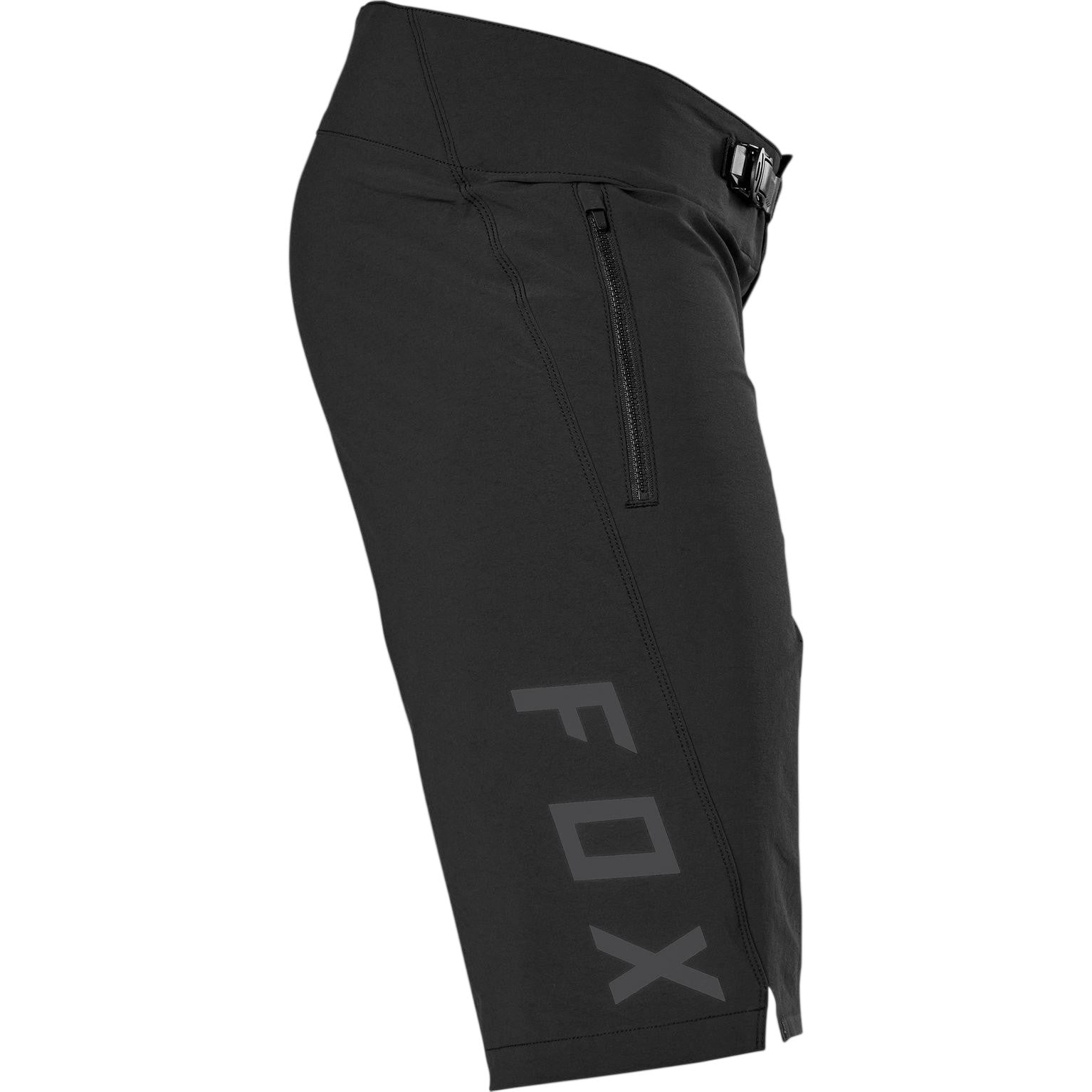 Black - Side - Fox Mens Flexair Tapered Cycling Shorts
