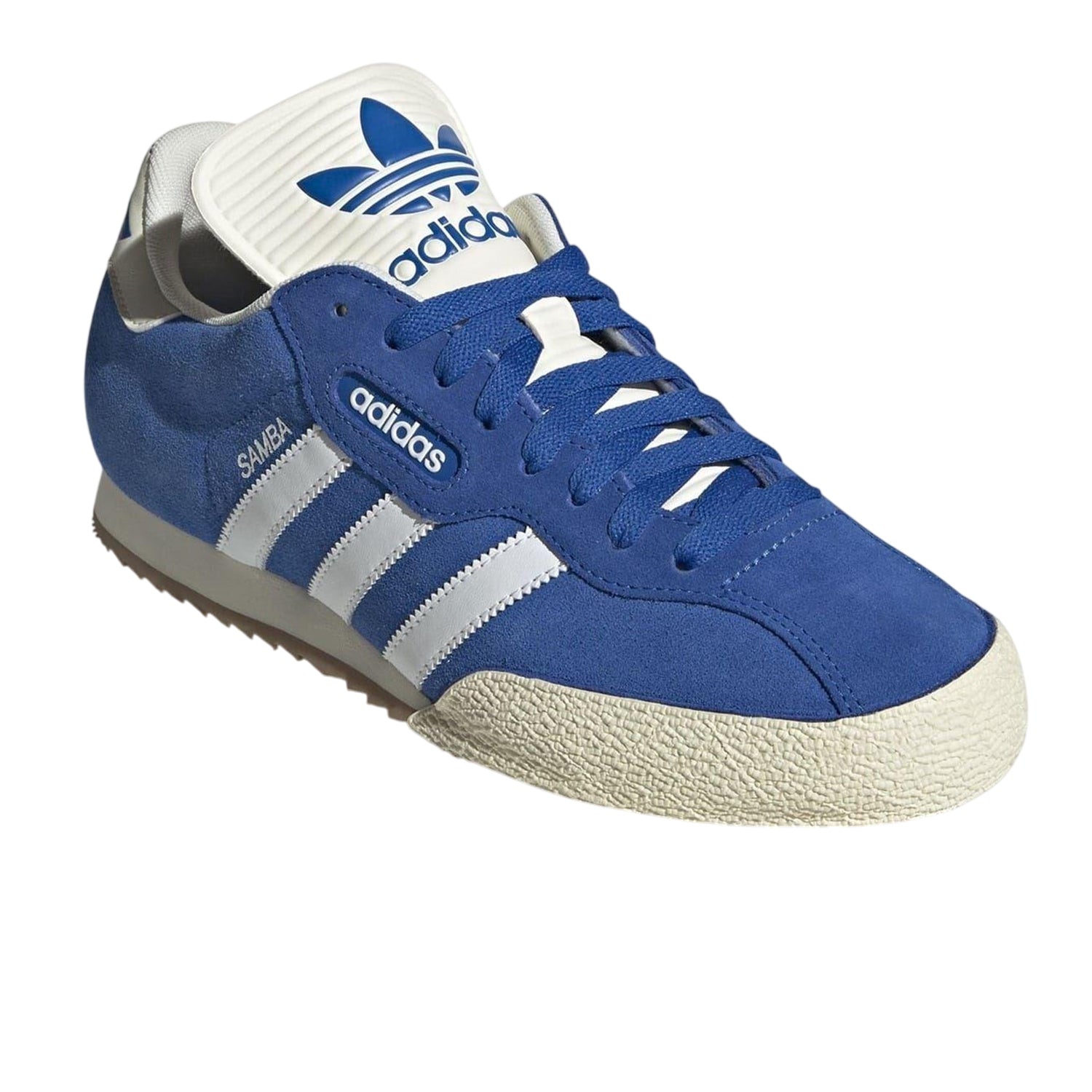 Navy-White - Lifestyle - Adidas Boys Samba 3 Stripes Suede Trainers