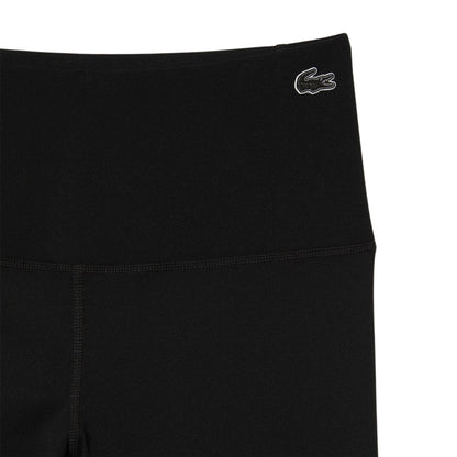 Black - Side - Lacoste Womens-Ladies Stretch High Waist Leggings