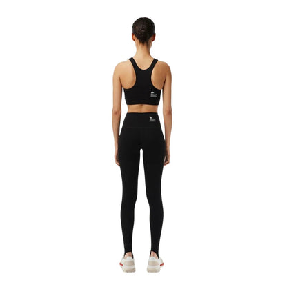 Black - Lifestyle - Lacoste Womens-Ladies Stretch High Waist Leggings