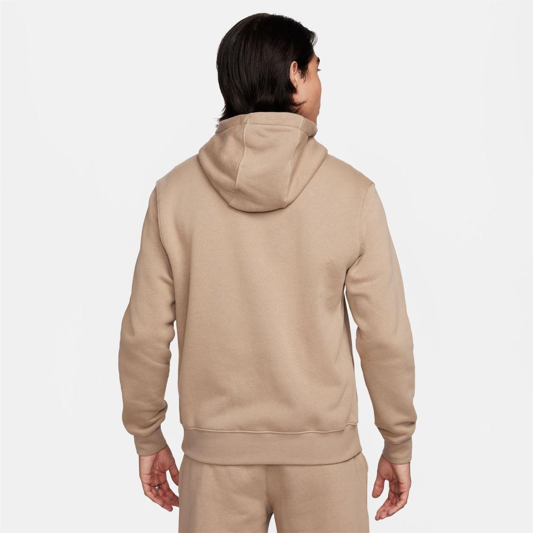 Khaki Green - Back - Nike Mens Sportswear Club Full Zip Hoodie