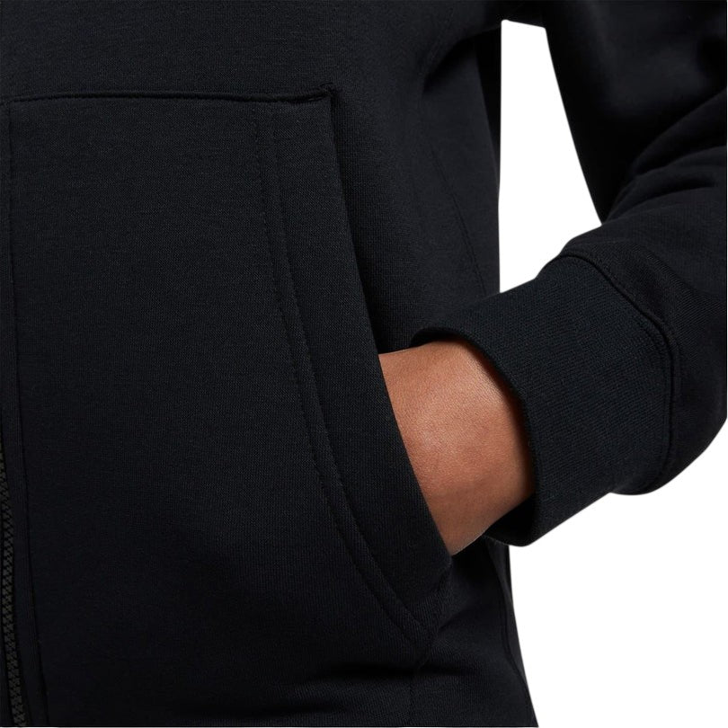 Black - Side - Nike Mens Sportswear Club Full Zip Hoodie