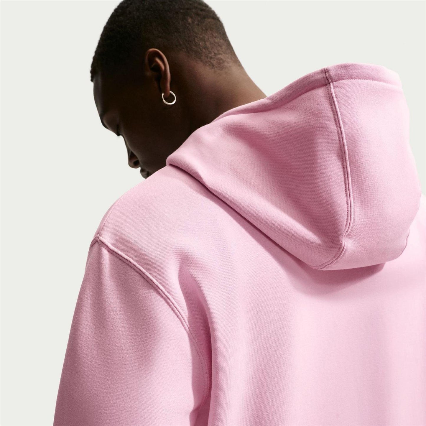 Pink Foam - Back - Nike Mens Sportswear Club Full Zip Hoodie