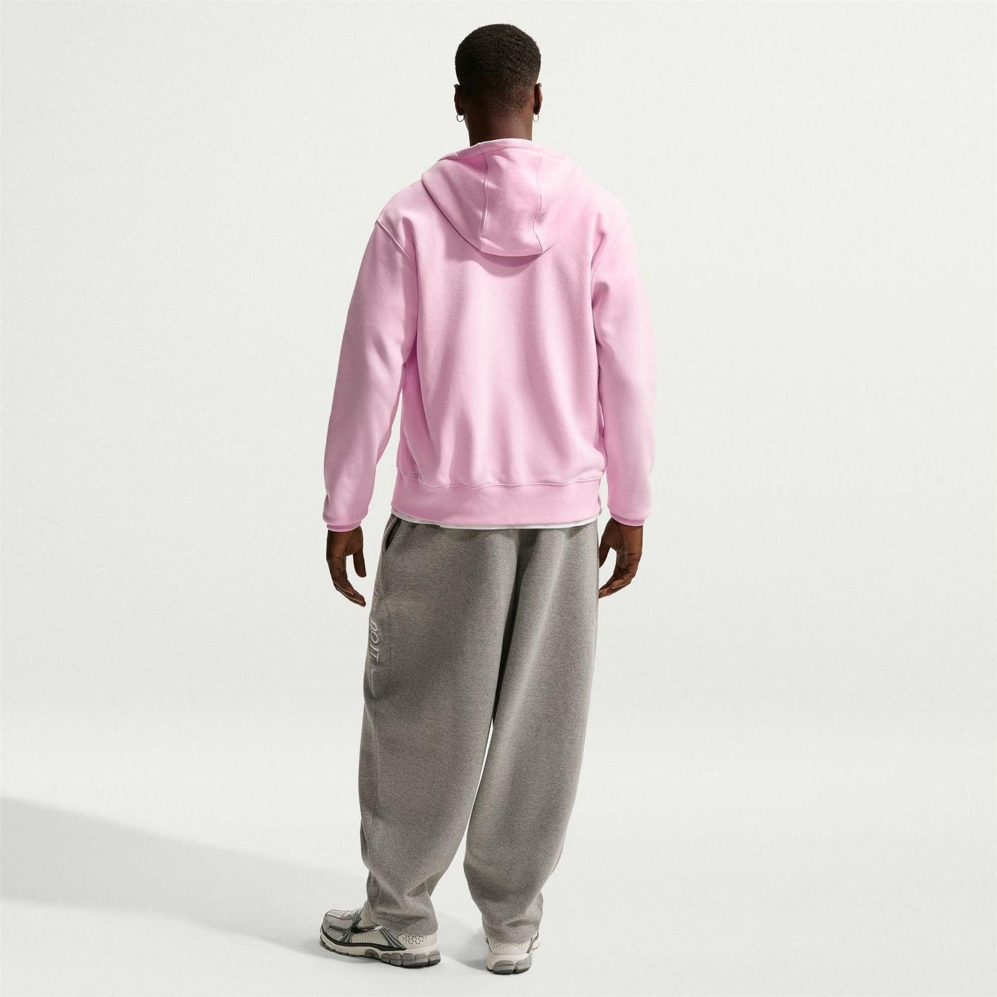 Pink Foam - Pack Shot - Nike Mens Sportswear Club Full Zip Hoodie